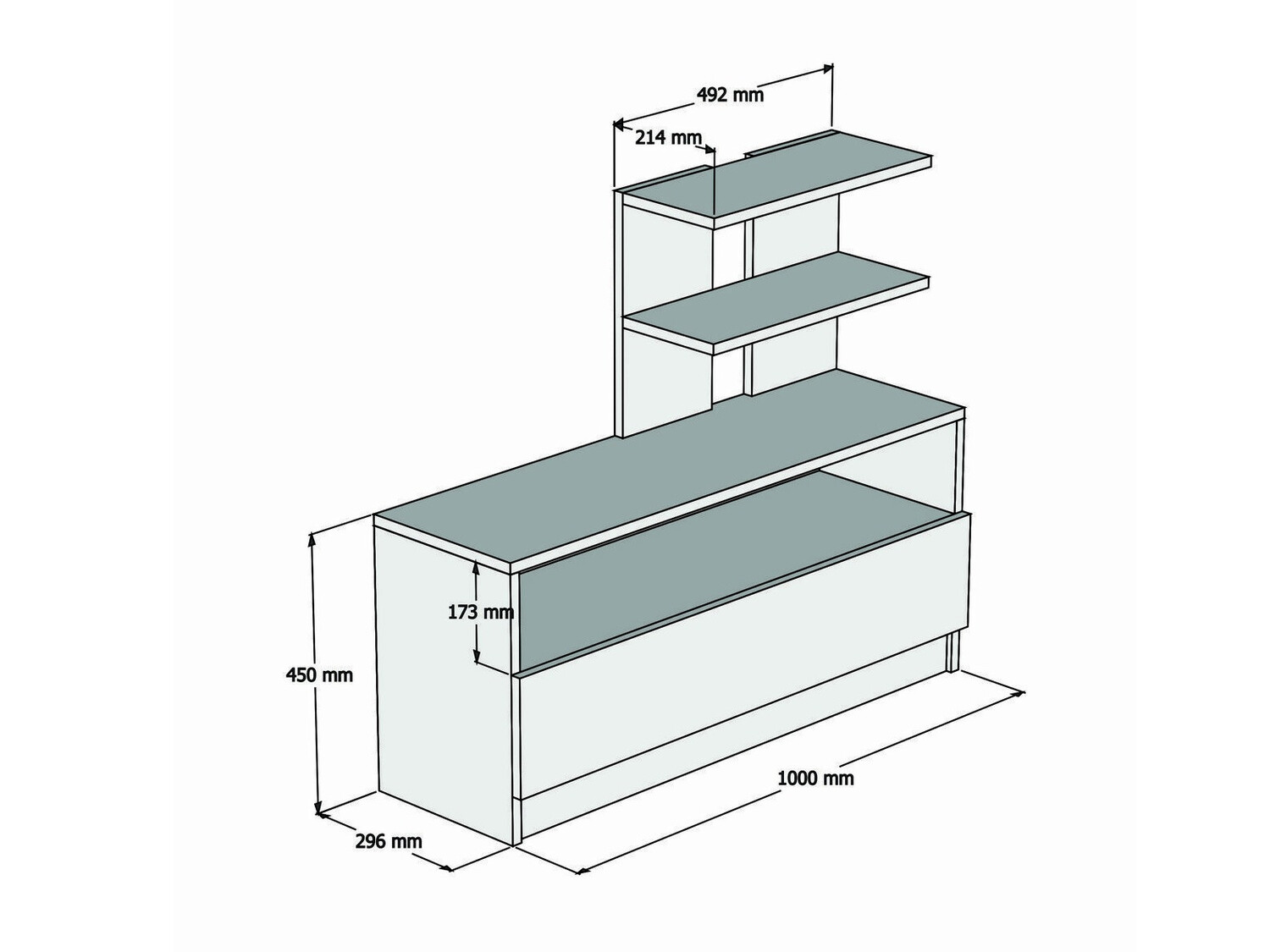 Estante para zapatos Kailua 1064 (Blanco)