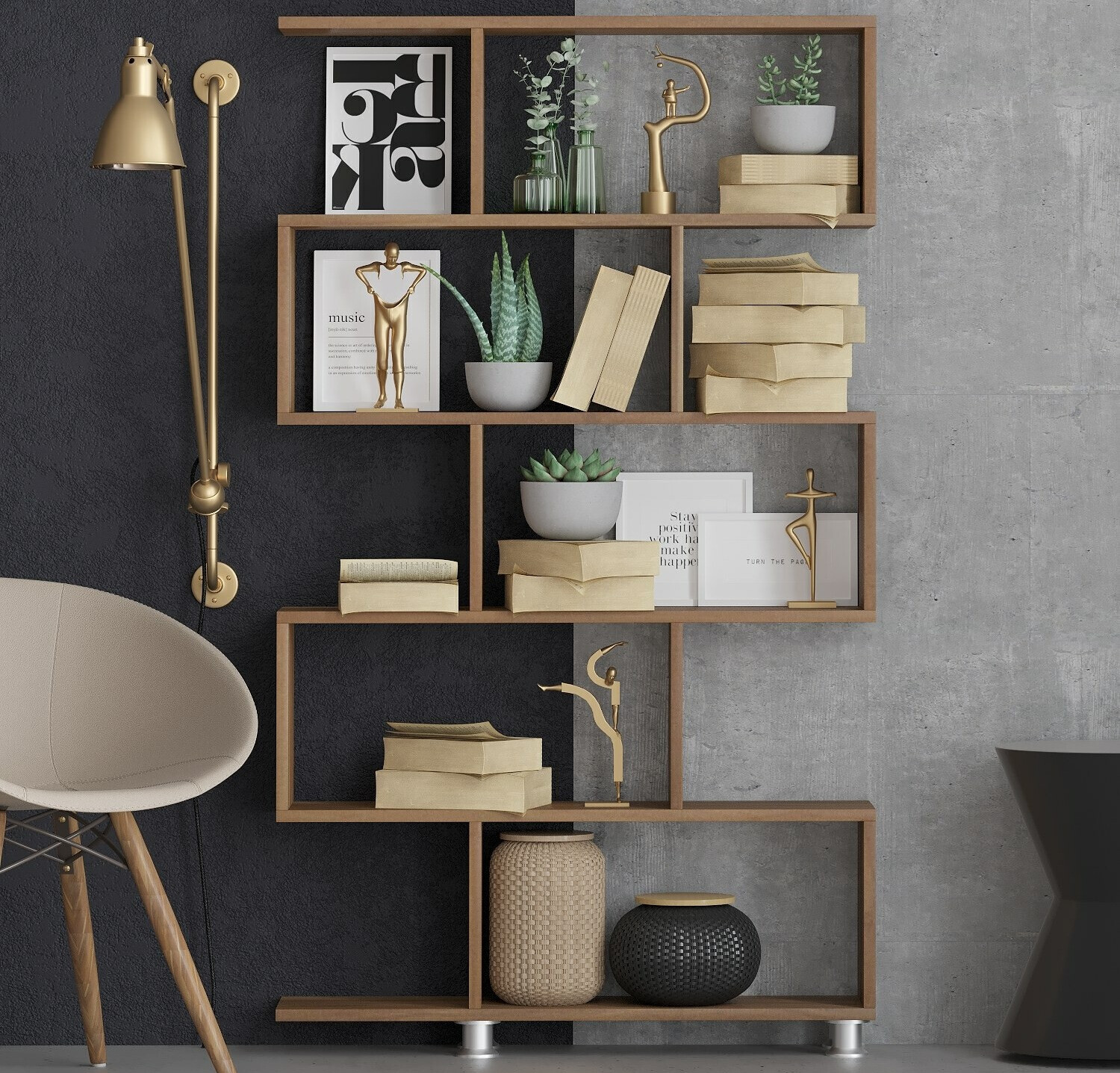 Estantería Kailua 1042 (Nogal)