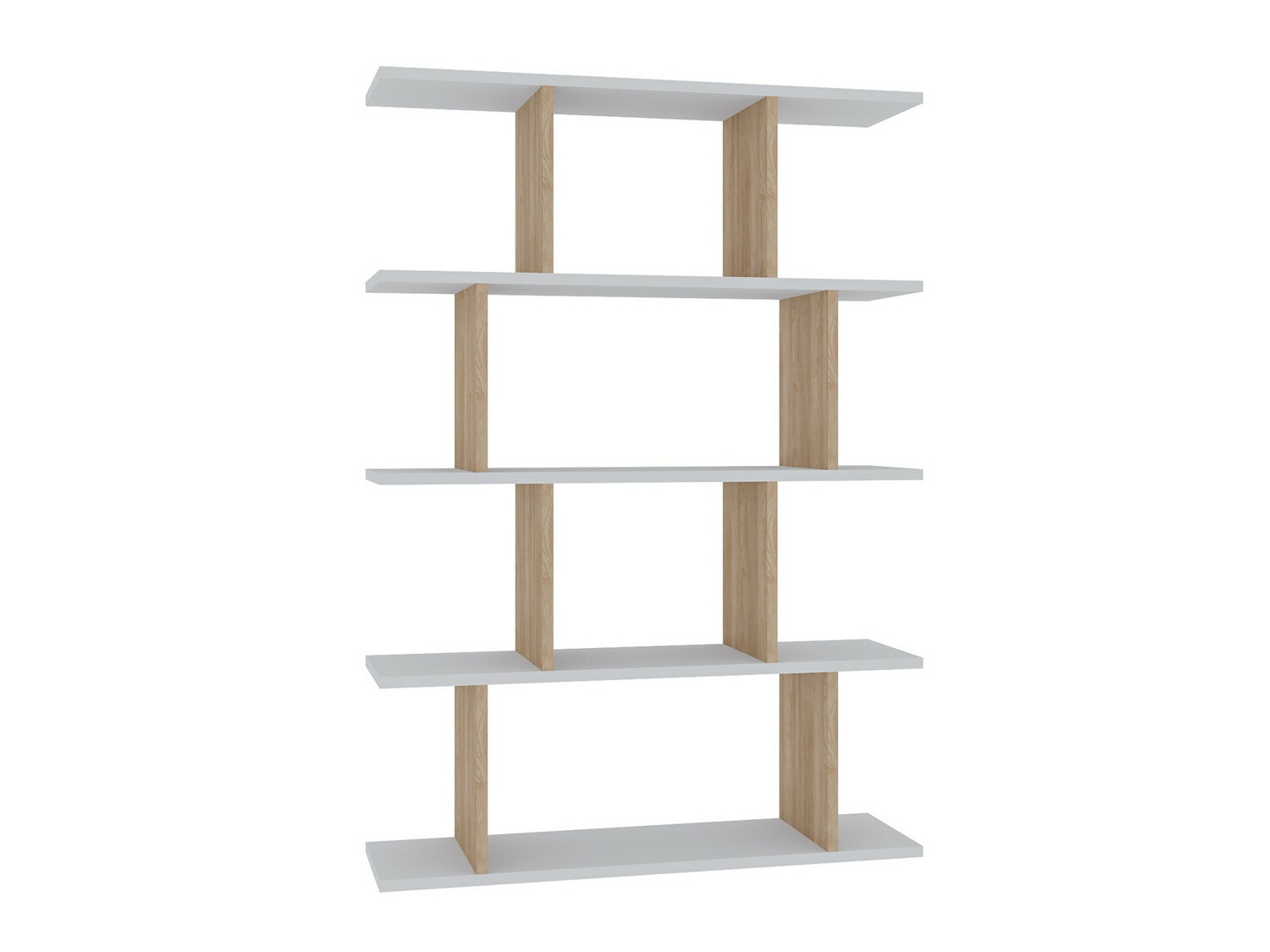 Estantería Kailua 1048 (Blanco + Roble)