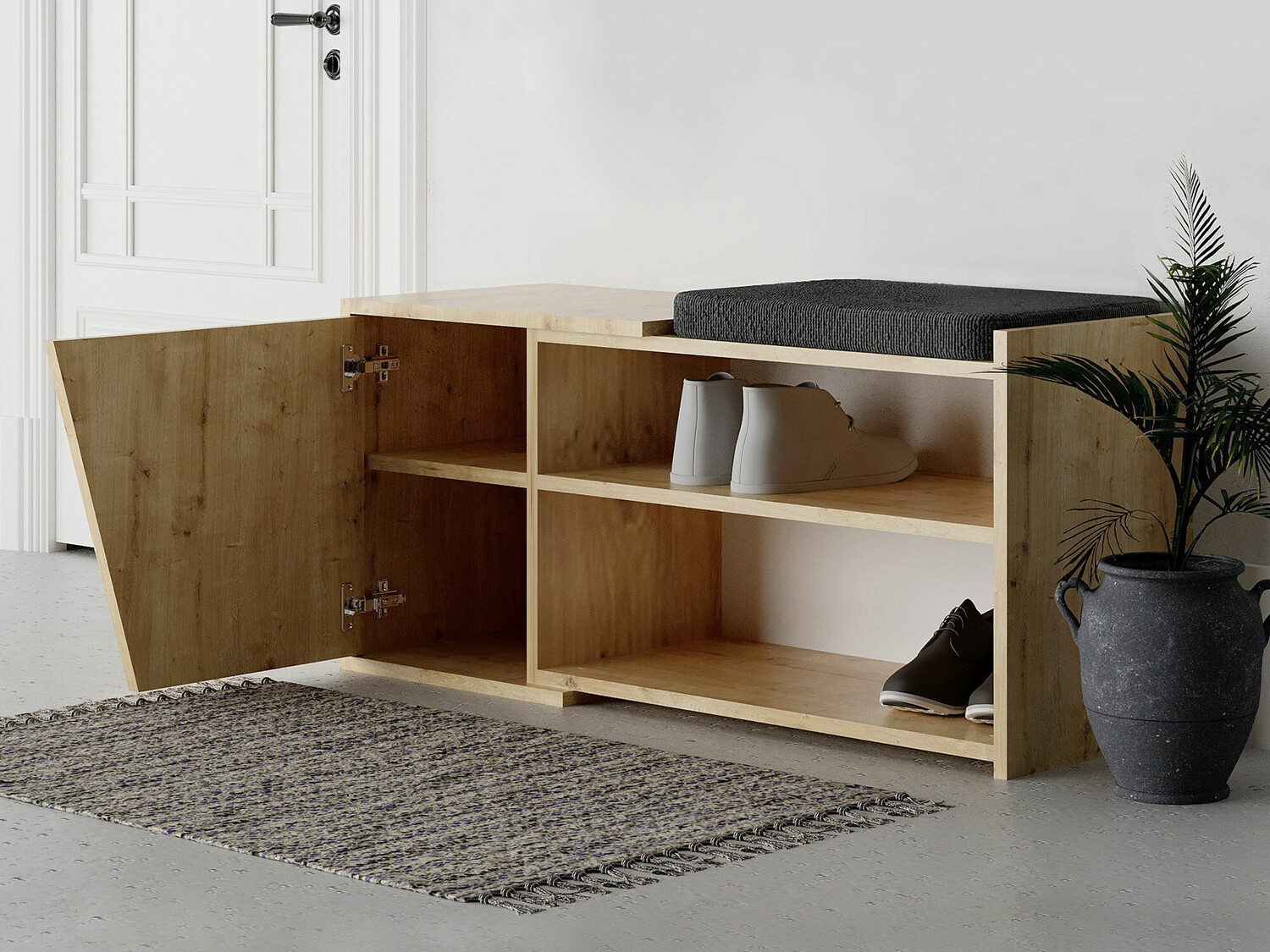 Estante para zapatos Kailua 1081 (Roble)