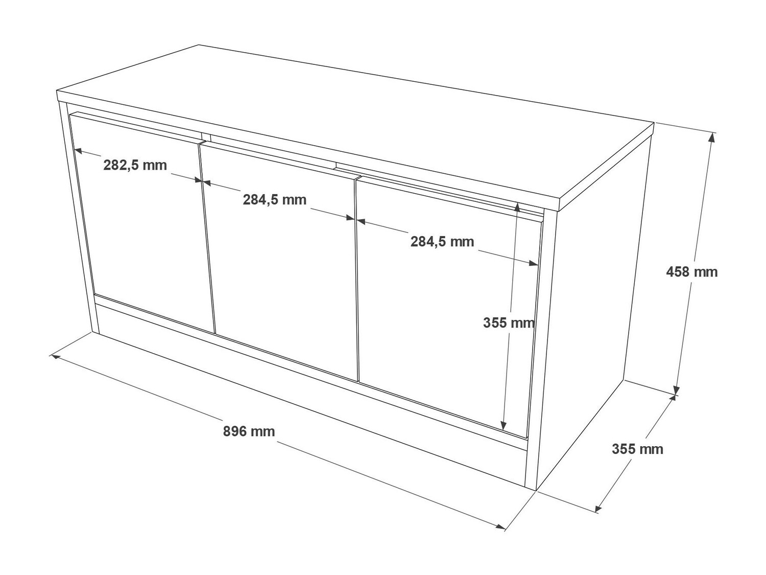 Estante para zapatos Kailua 1084 (Blanco)