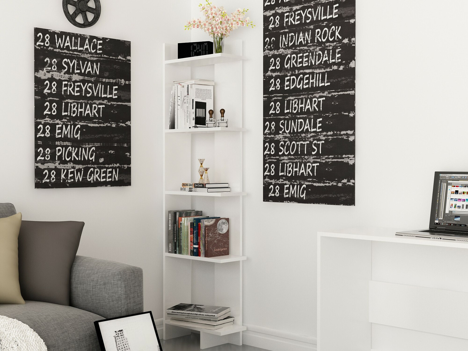 Estantería Kailua 1074 (Blanco)