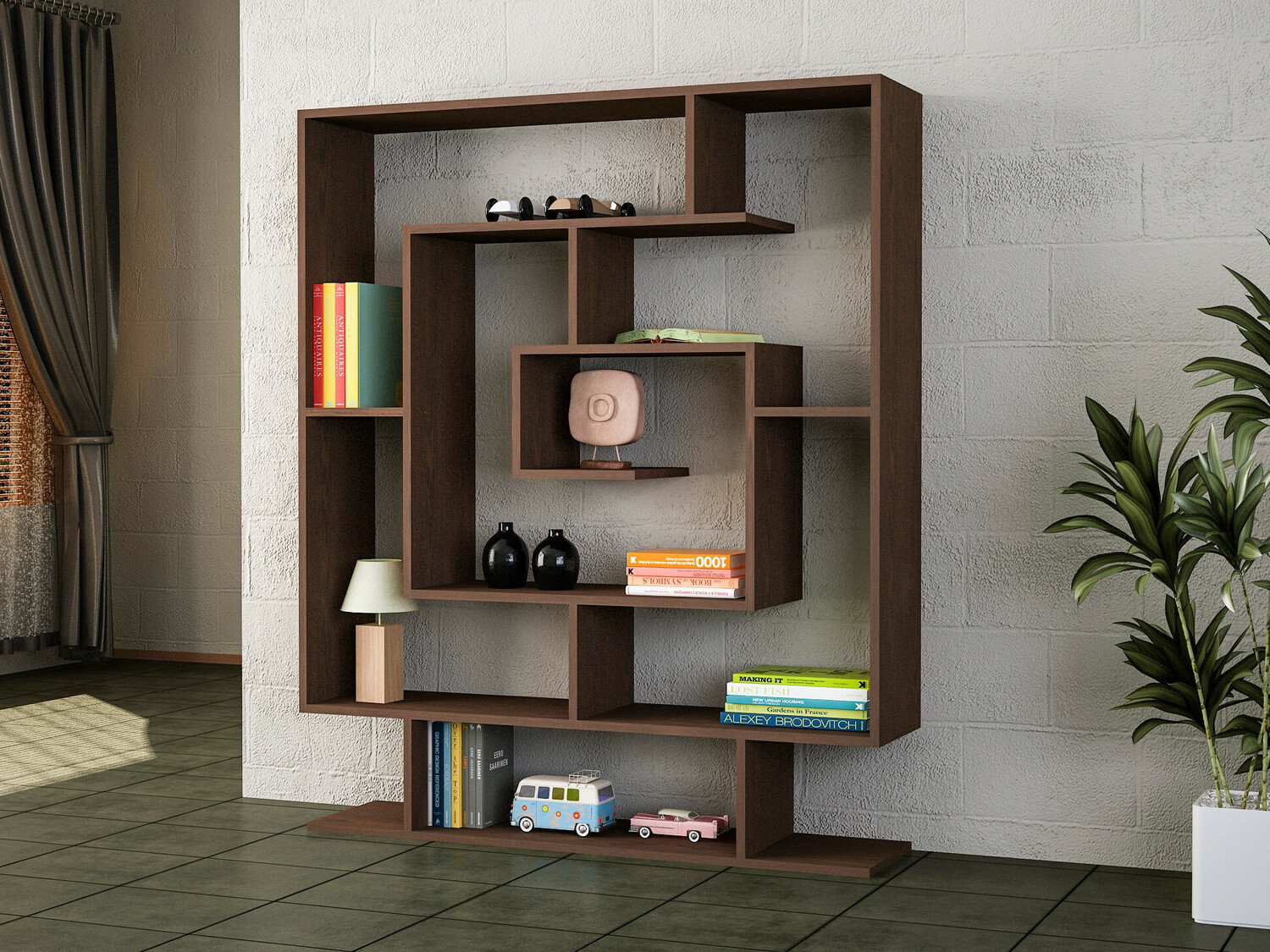 Estantería Kailua 1089 (Marrón)