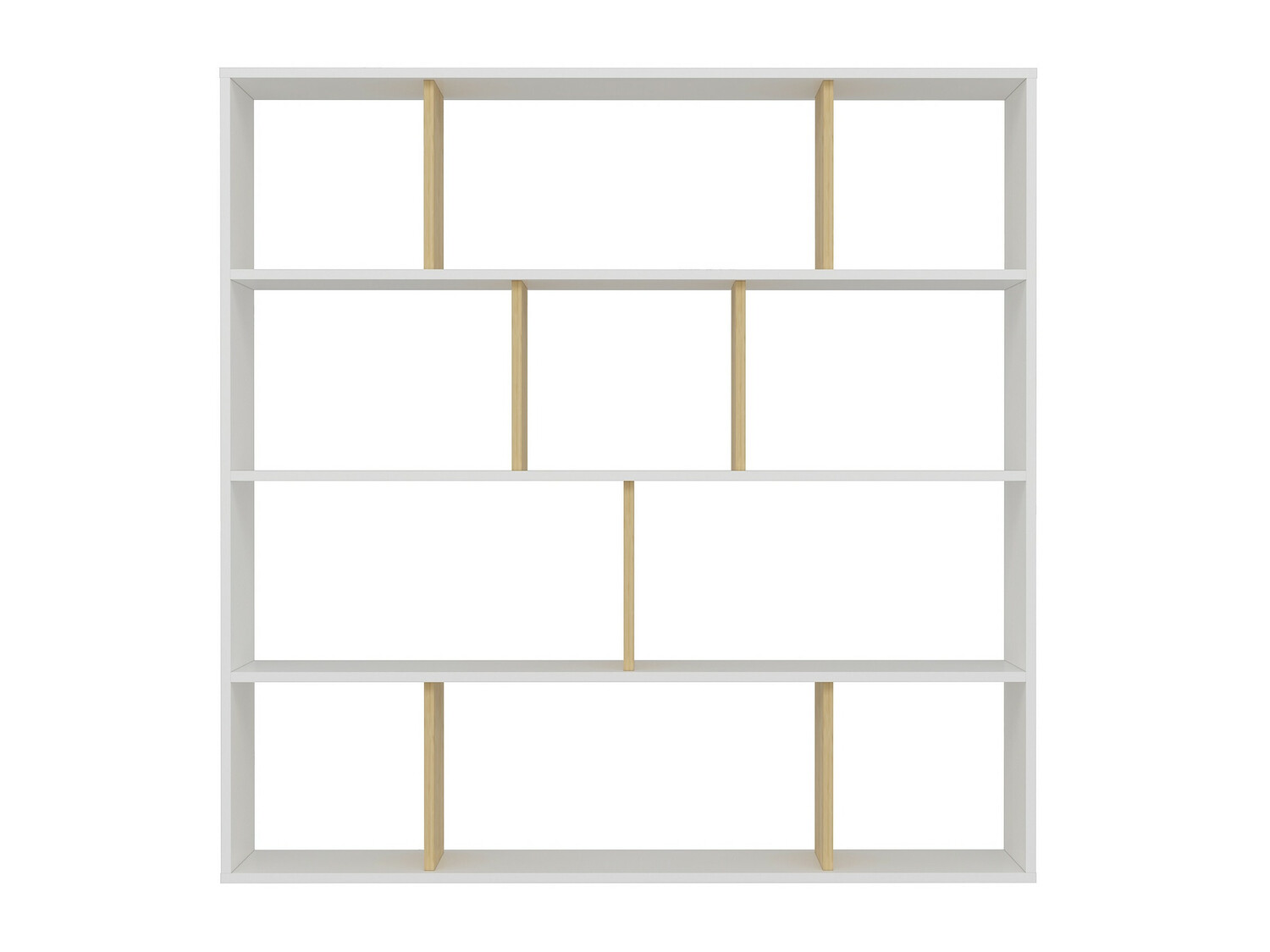 Estantería Kailua 1095 (Blanco + Roble)