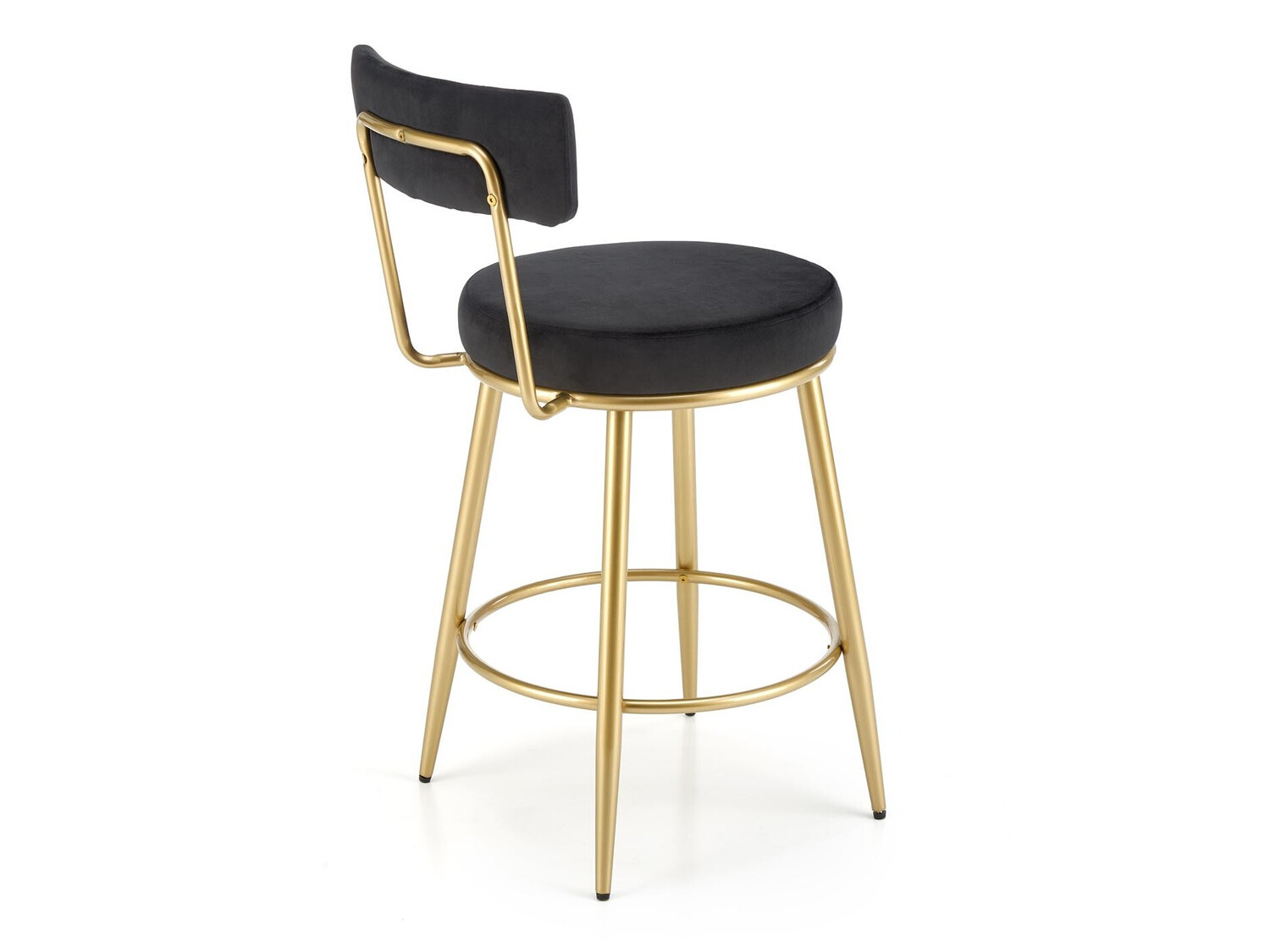 Silla de barra Houston 1570 (Negro + Dorado)