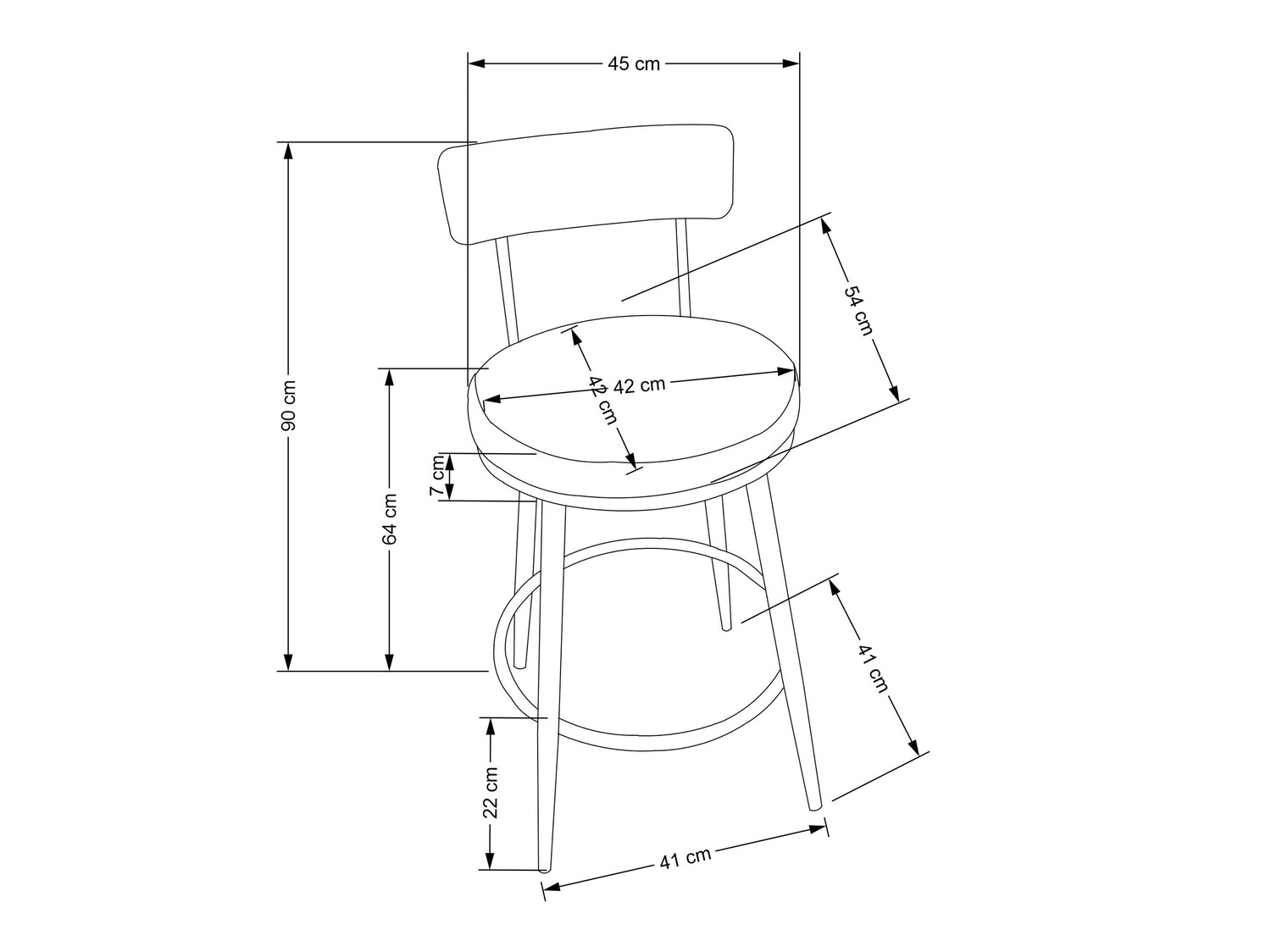 Silla de barra Houston 1570 (Verde + Dorado)