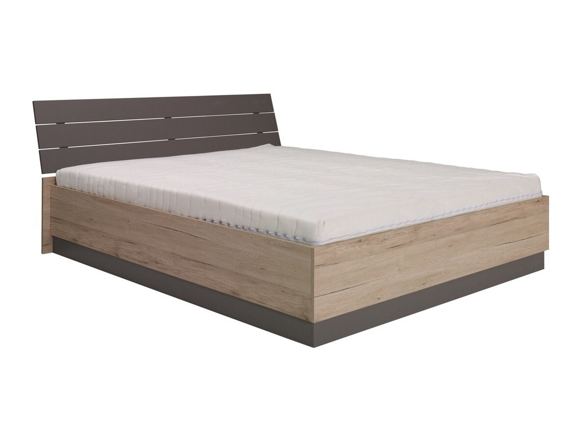 Conjunto de dormitorio Murrieta 151 (Roble sanremo + Gris)