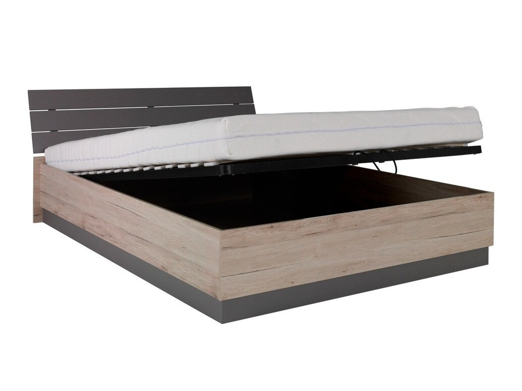 Conjunto de dormitorio Murrieta 151 (Roble sanremo + Gris)