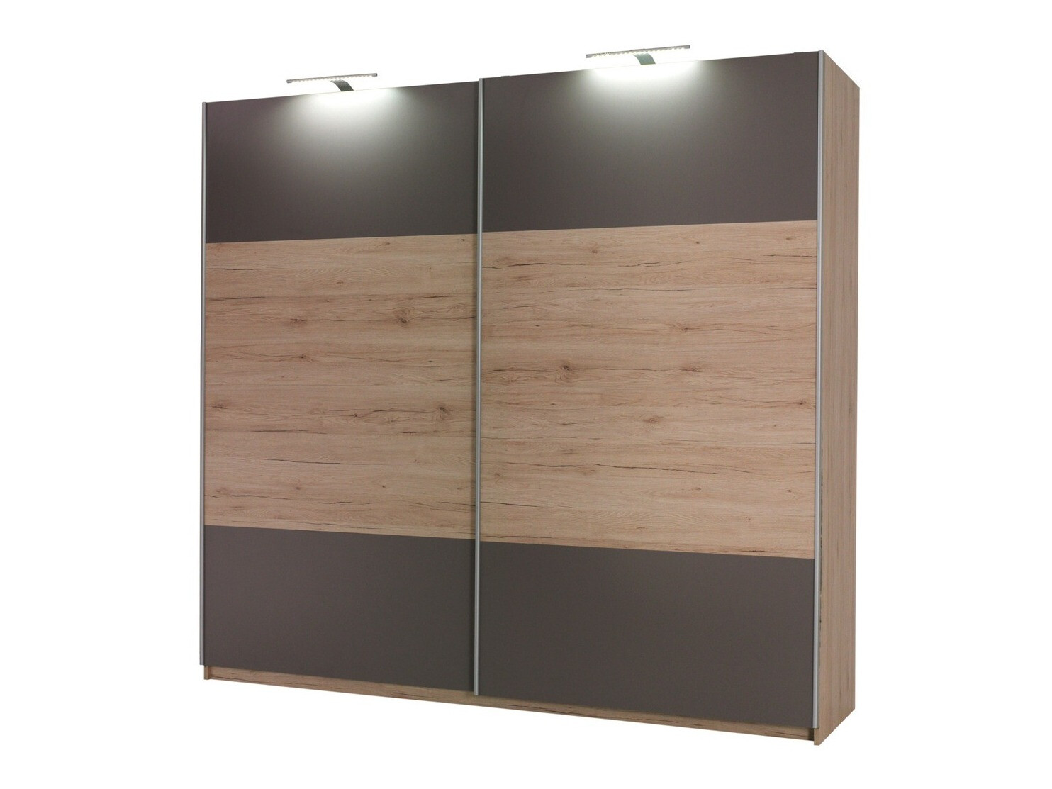 Conjunto de dormitorio Murrieta 151 (Roble sanremo + Gris)