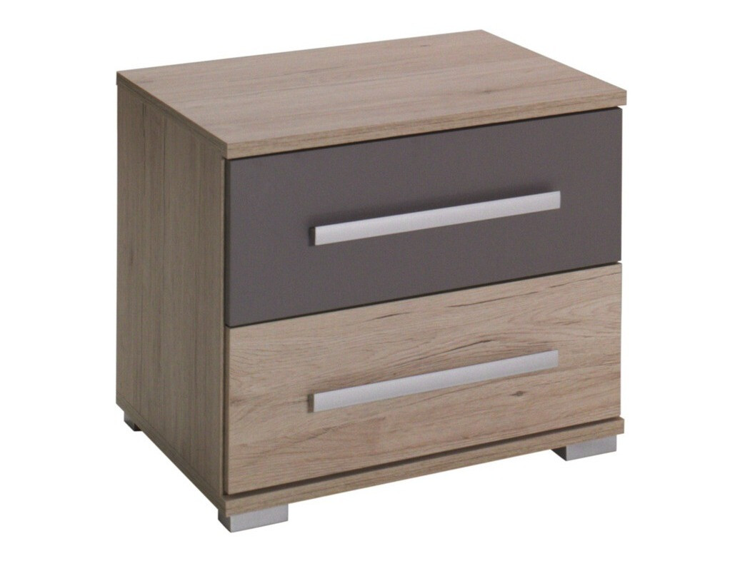 Conjunto de dormitorio Murrieta 151 (Roble sanremo + Gris)