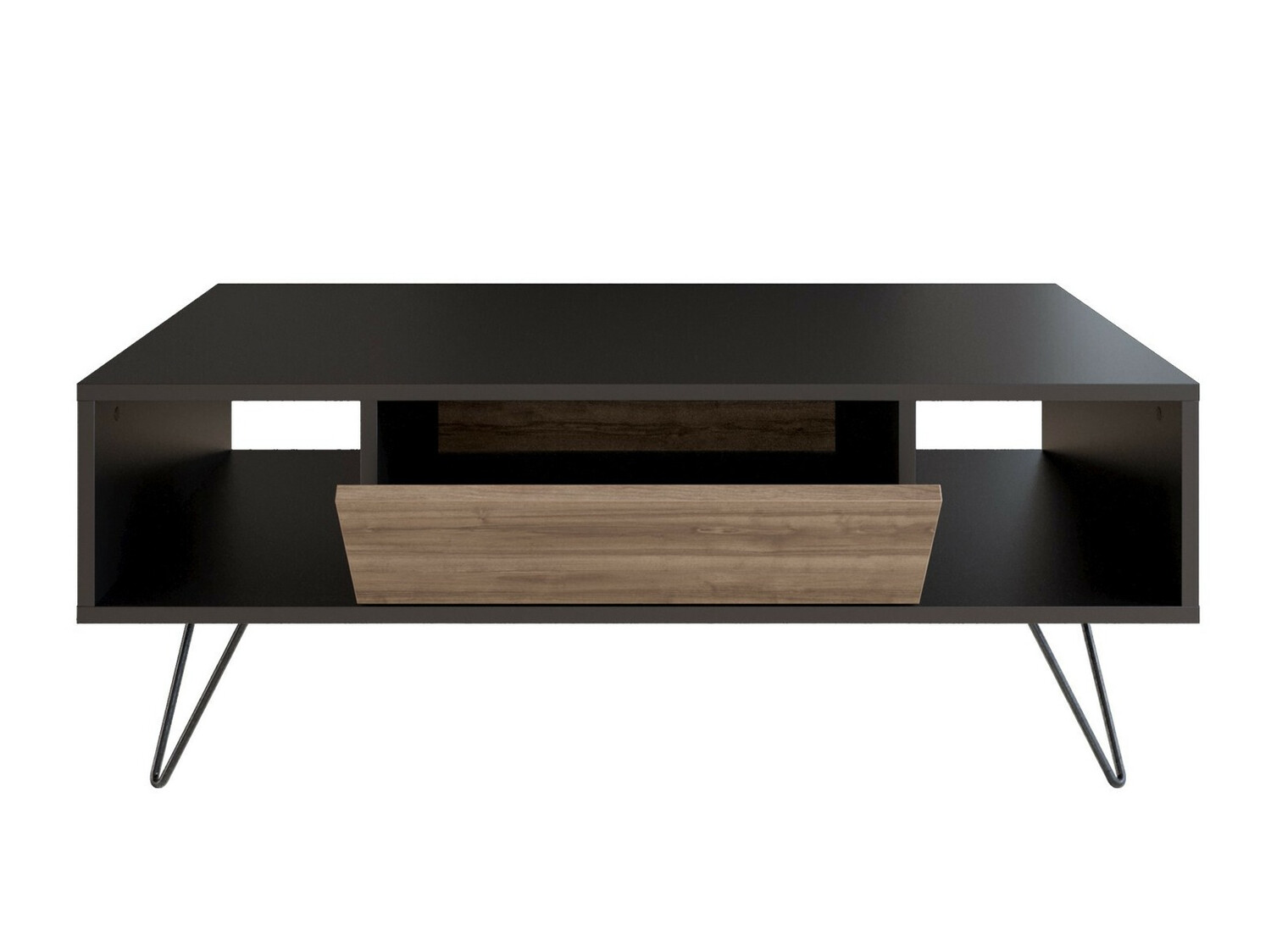 Mesa de centro Kailua 1211 (Negro + Nogal)