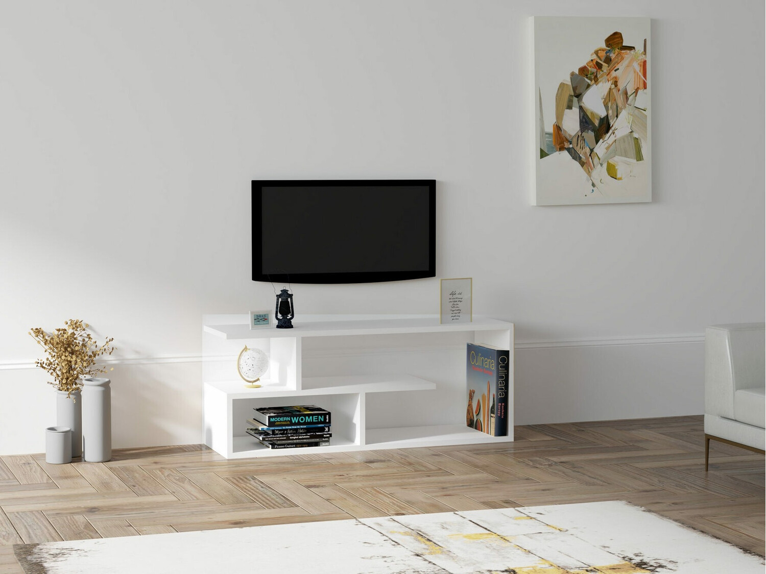 Mueble TV Kailua 1214 (Blanco)