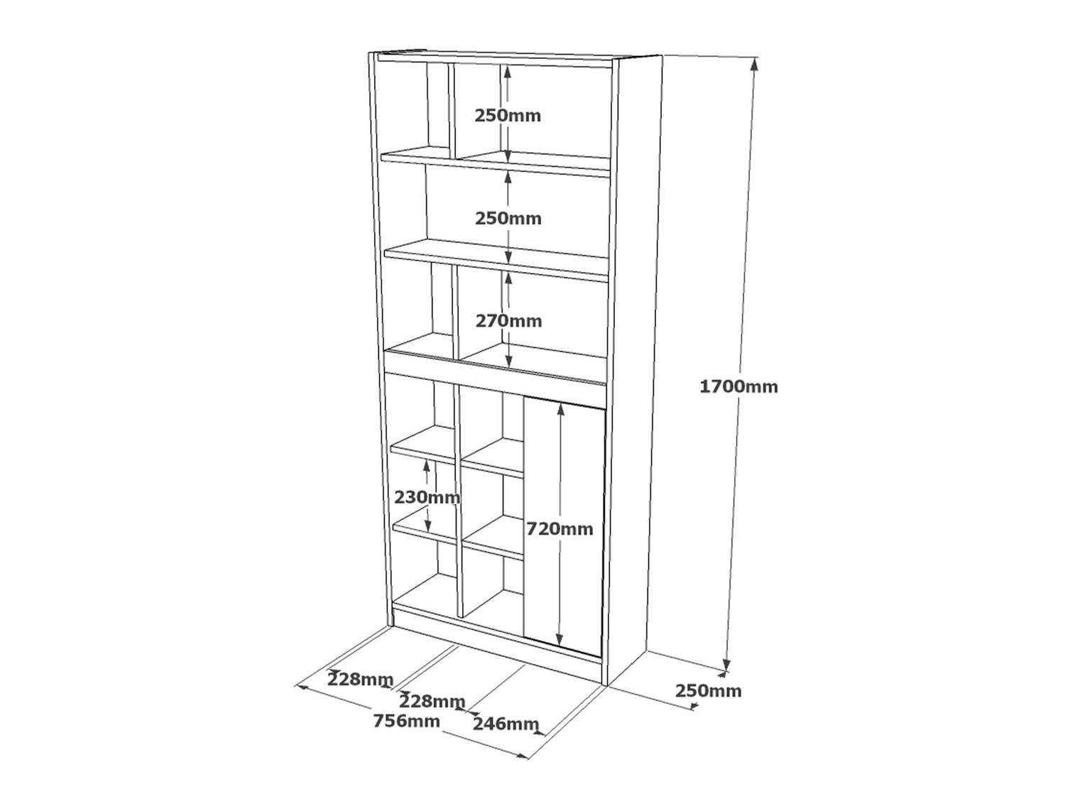 Estantería Kailua 1235