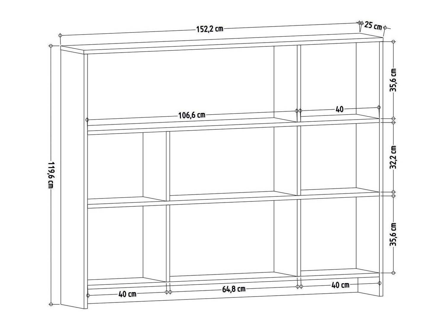 Estantería Kailua 2016 (Roble)