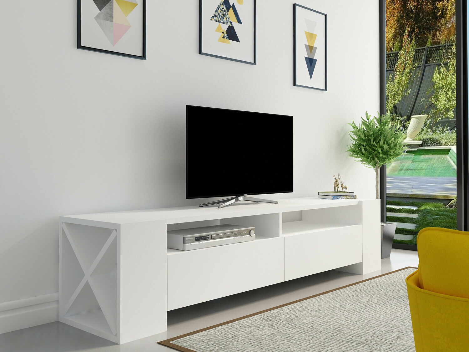 Mueble TV Kailua 1240 (Blanco)