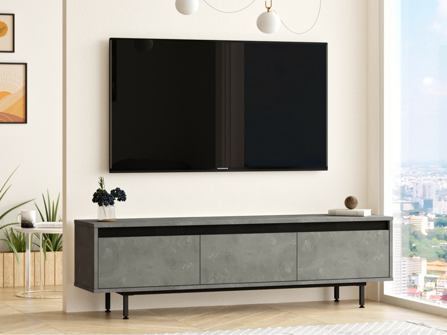 Mueble TV Kailua 1251 (Gris)