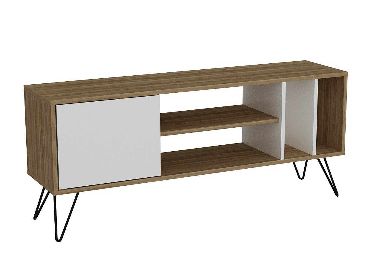 Mueble TV Kailua 1275 (Blanco + Nogal)