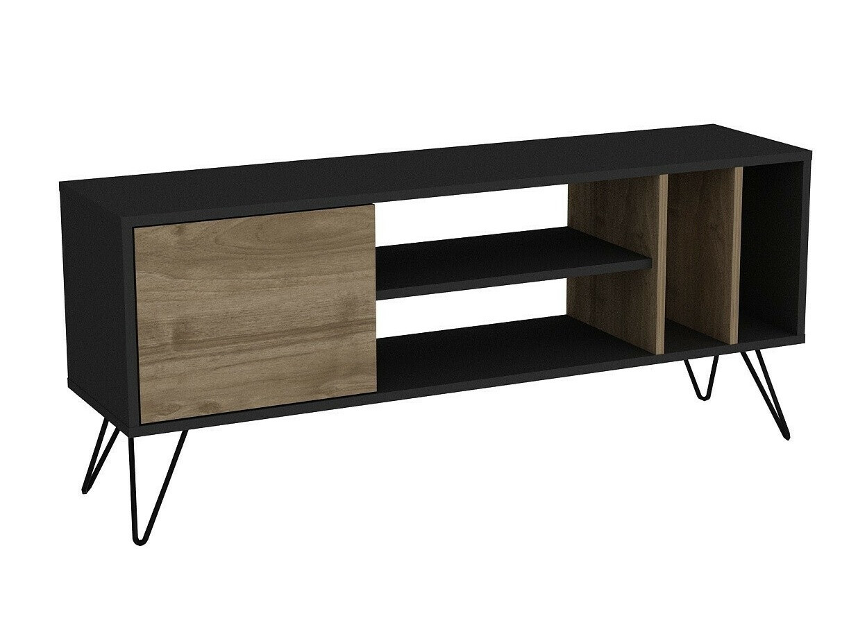 Mueble TV Kailua 1275 (Negro + Nogal)