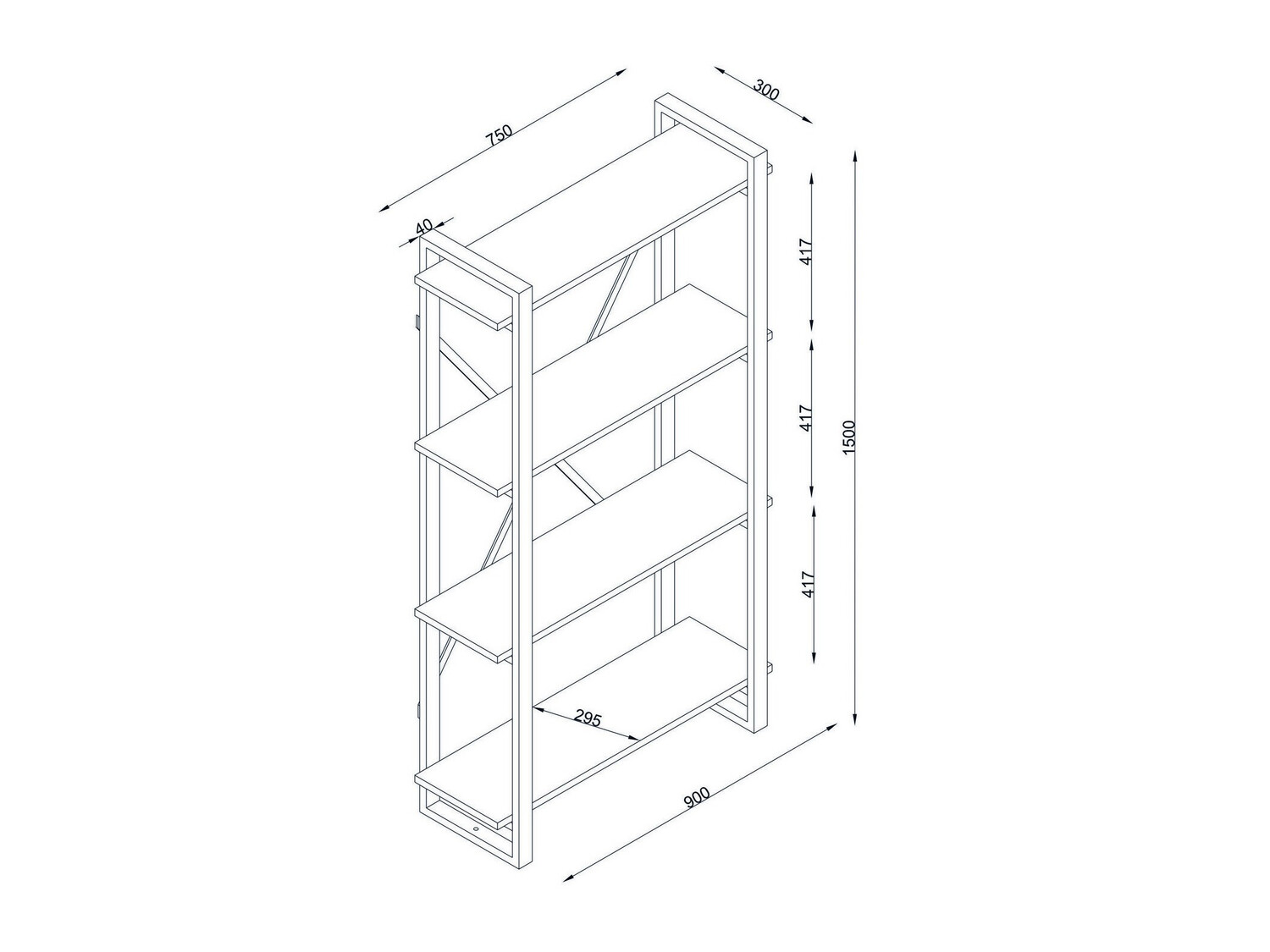 Estantería Kailua 1293