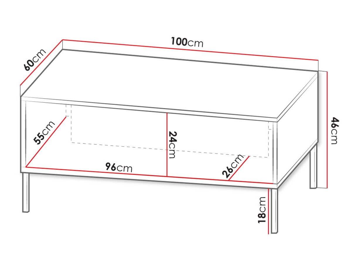 Mesa de centro Humanum (Blanco)