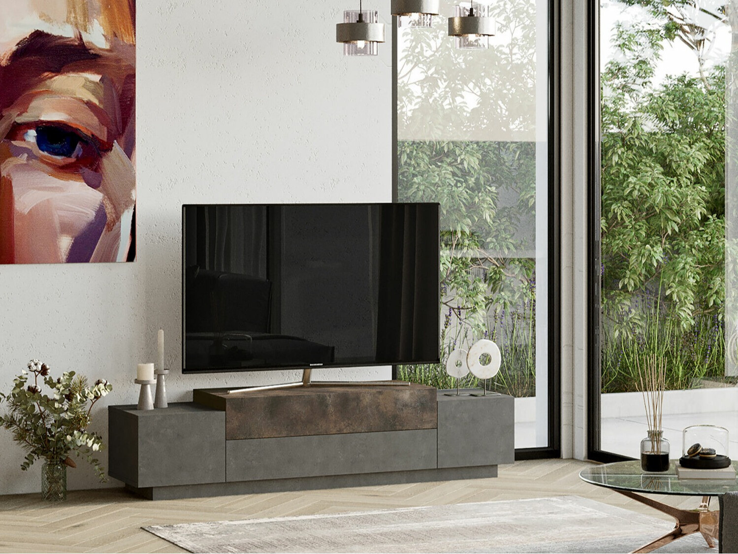 Mueble TV Kailua 1282 (Gris)