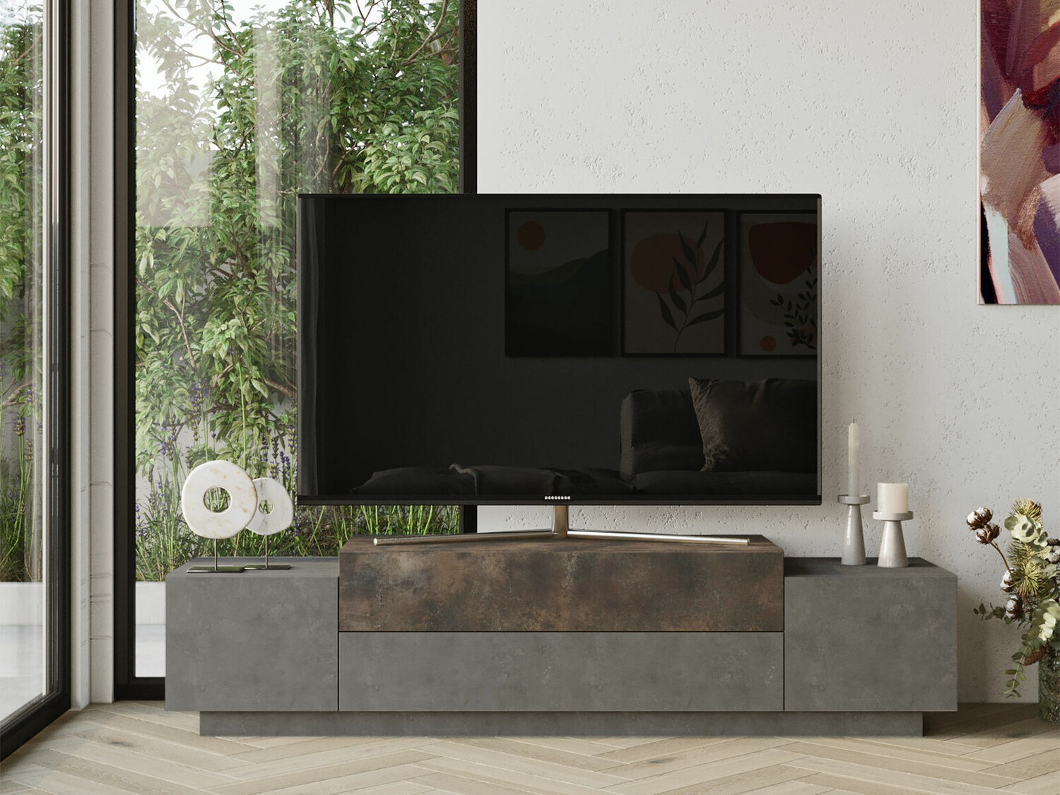 Mueble TV Kailua 1282 (Gris)