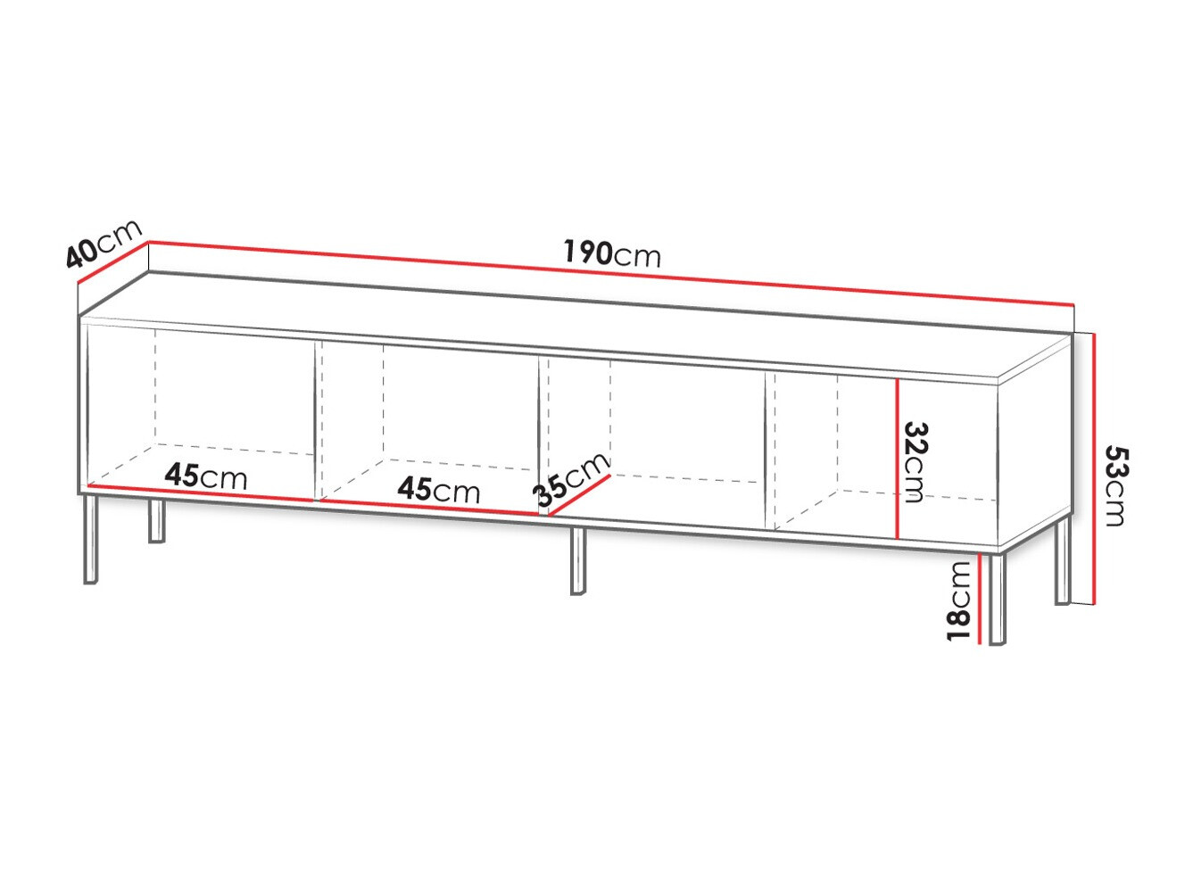Mueble TV Verteni 100 (Blanco)