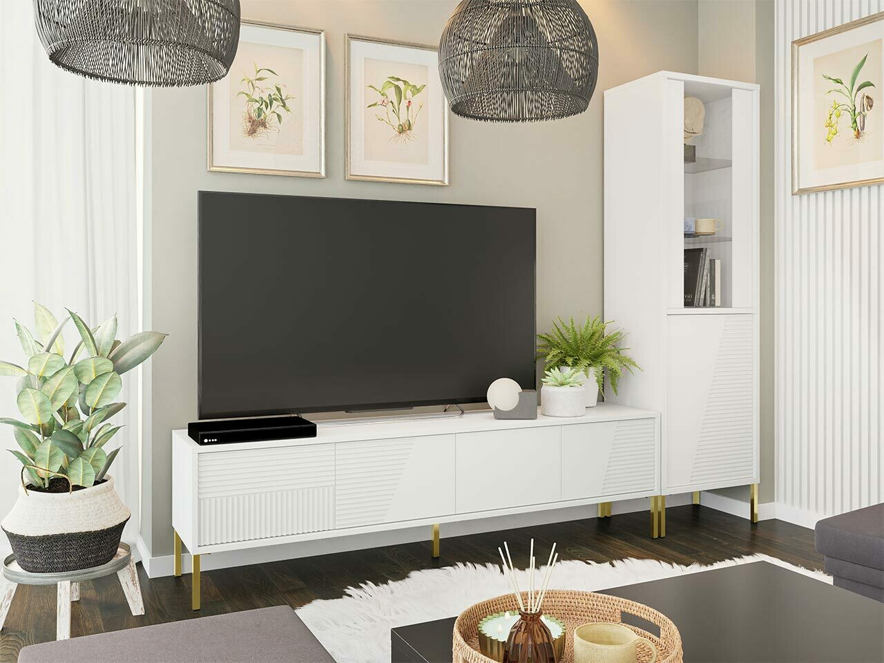 Mueble TV Verteni 100 (Blanco)