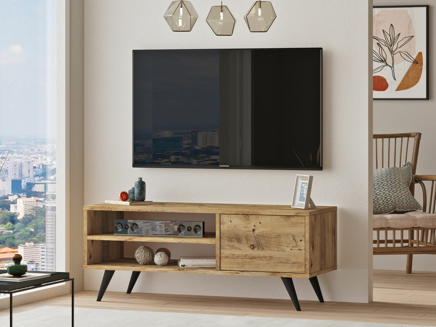Mueble TV Kailua 1316 (Pino)