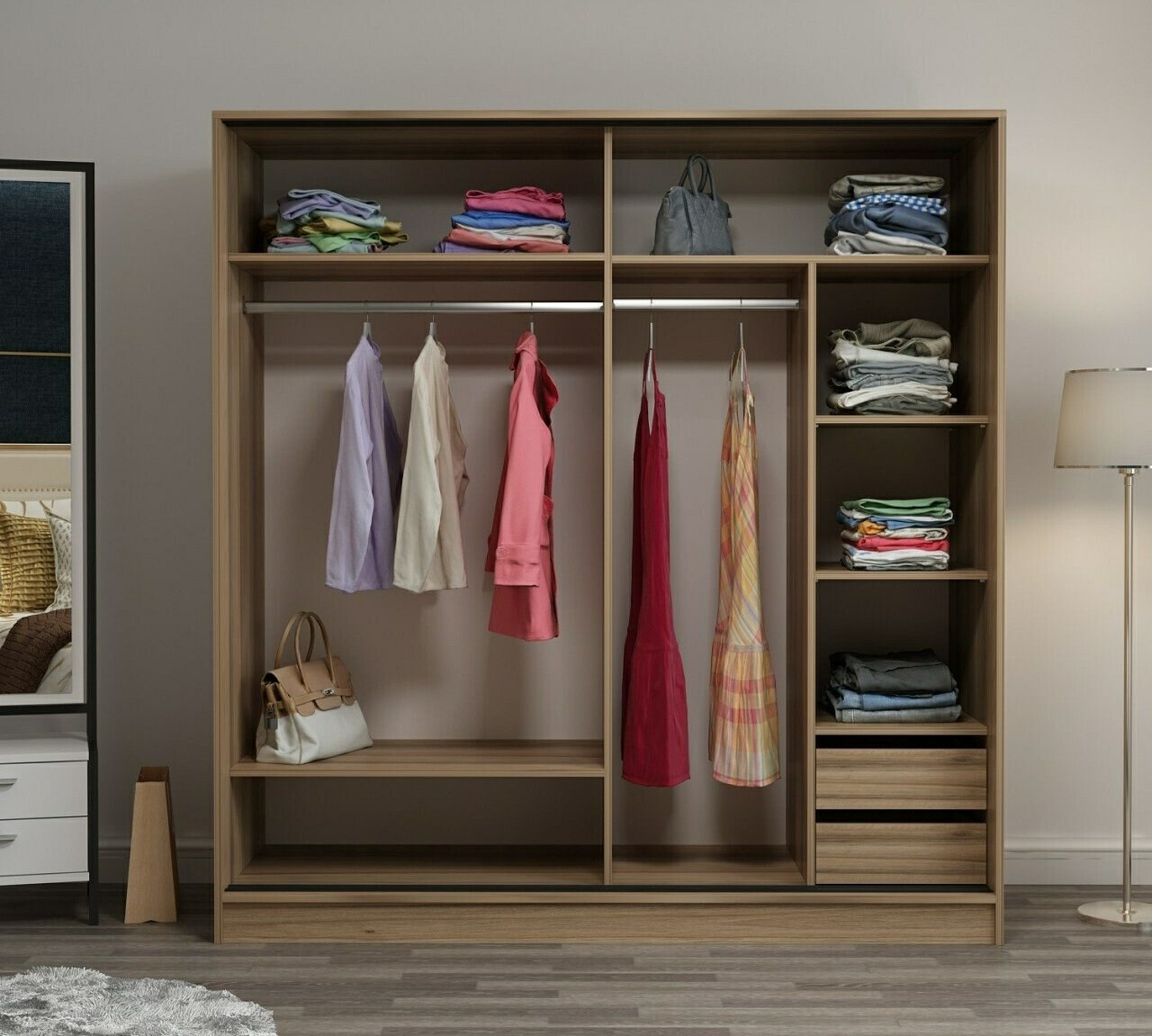 Armario Kailua T102 (Antracita + Roble)