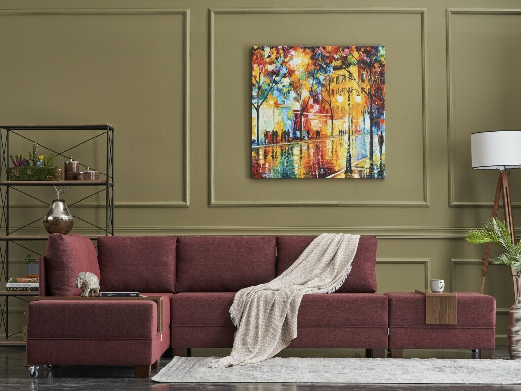 Sofá rinconero Altadena 294 (Burdeos)