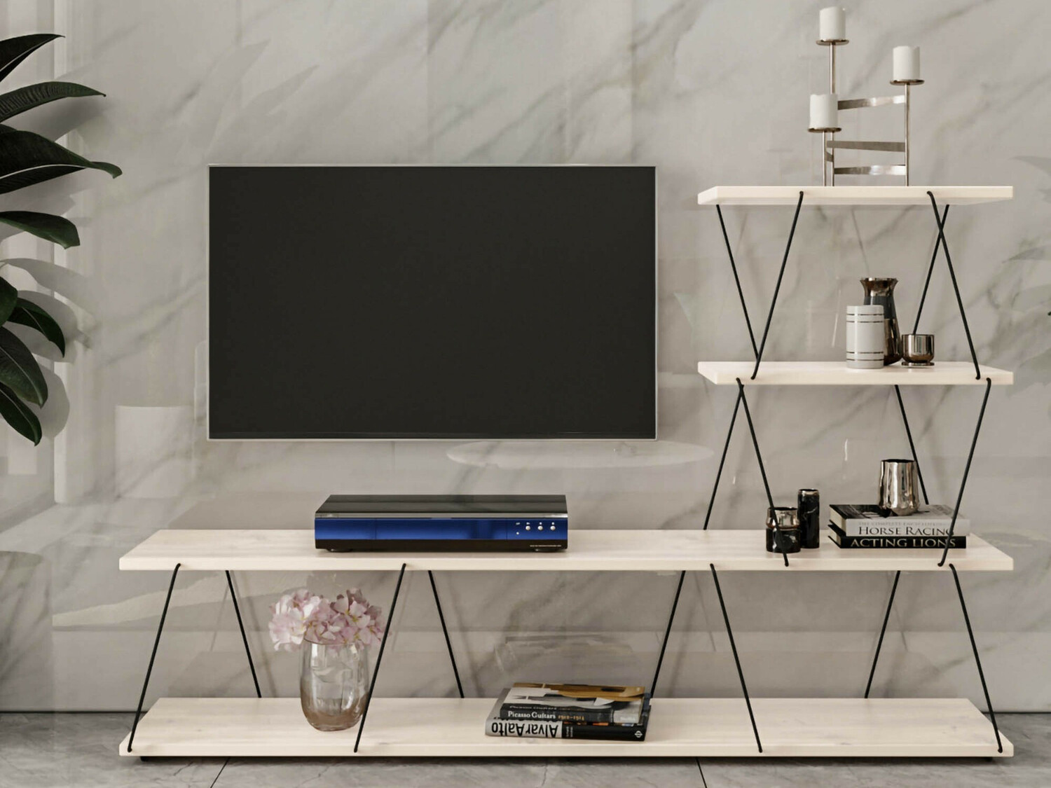 Mueble TV Kailua 1335 (Blanco)