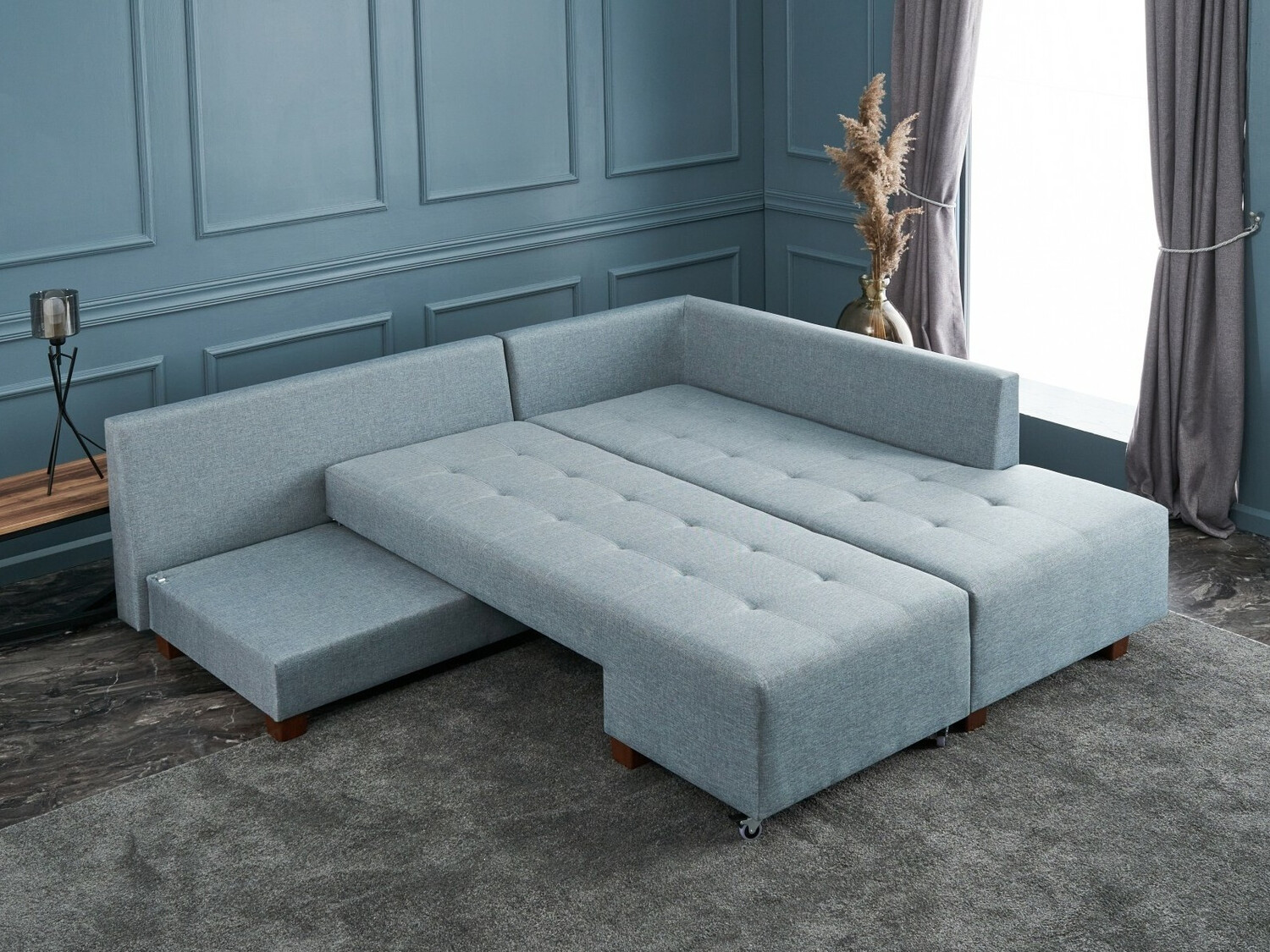 Sofá rinconero Altadena 296 (Azul claro)