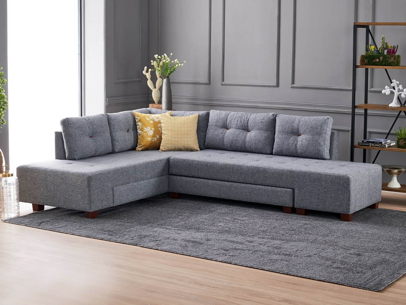 Sofá rinconero Altadena 296 (Gris)