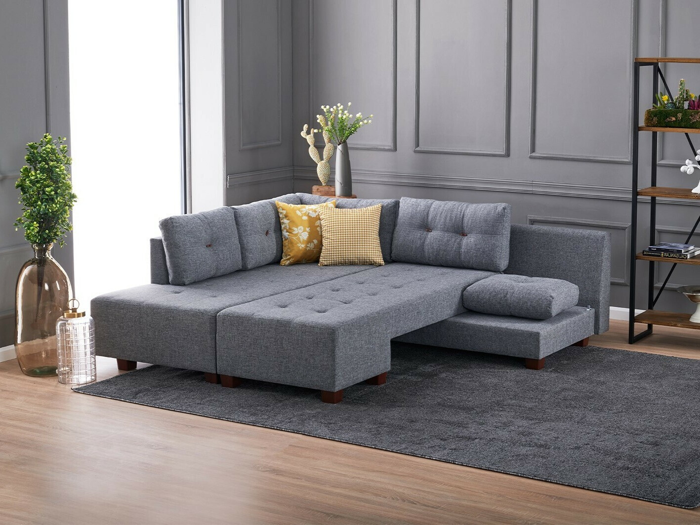 Sofá rinconero Altadena 296 (Gris)