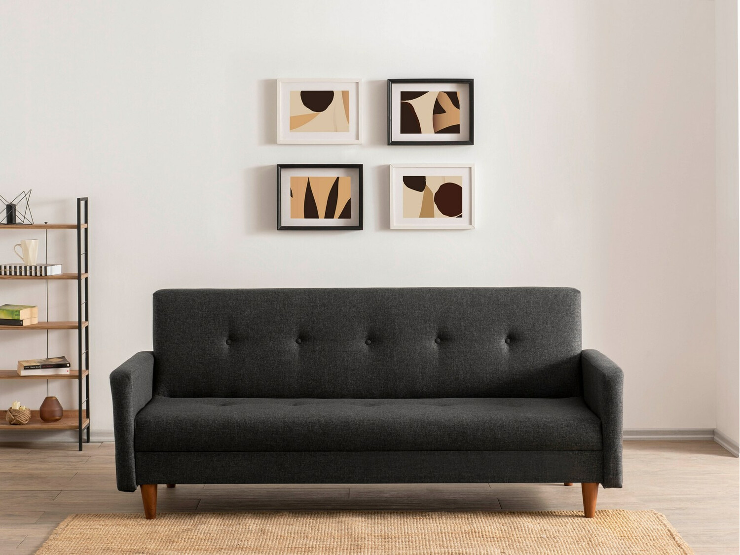 Sofá-cama Altadena 298 (Gris oscuro)