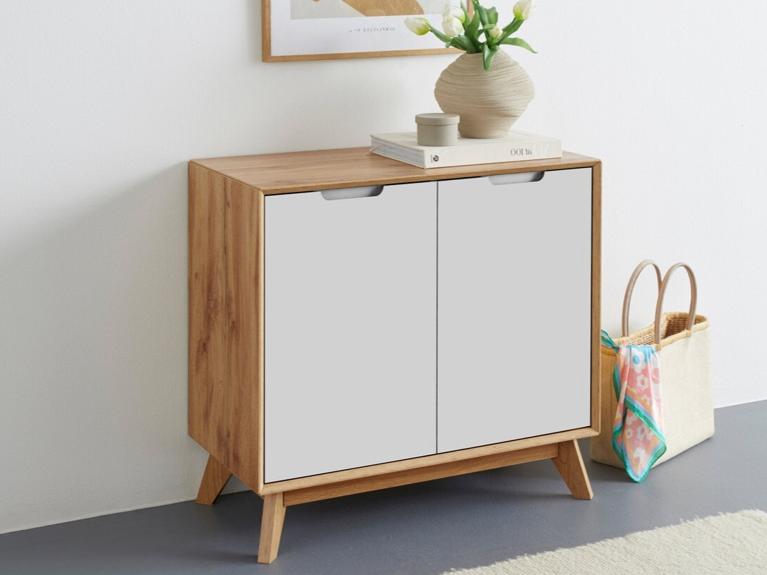 Aparador Dorvou 101 (Blanco + Roble)