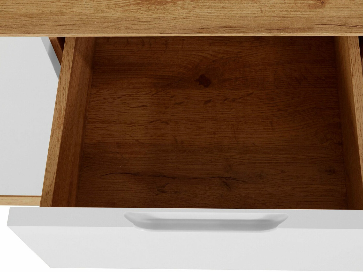 Cómoda Dorvou 100 (Blanco + Roble)