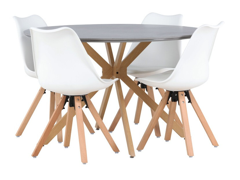 Conjunto de mesas y sillas para comedor Dallas 4237 (Blanco)