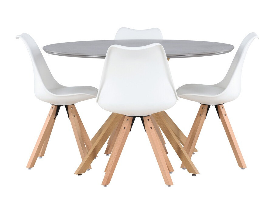 Conjunto de mesas y sillas para comedor Dallas 4237 (Blanco)