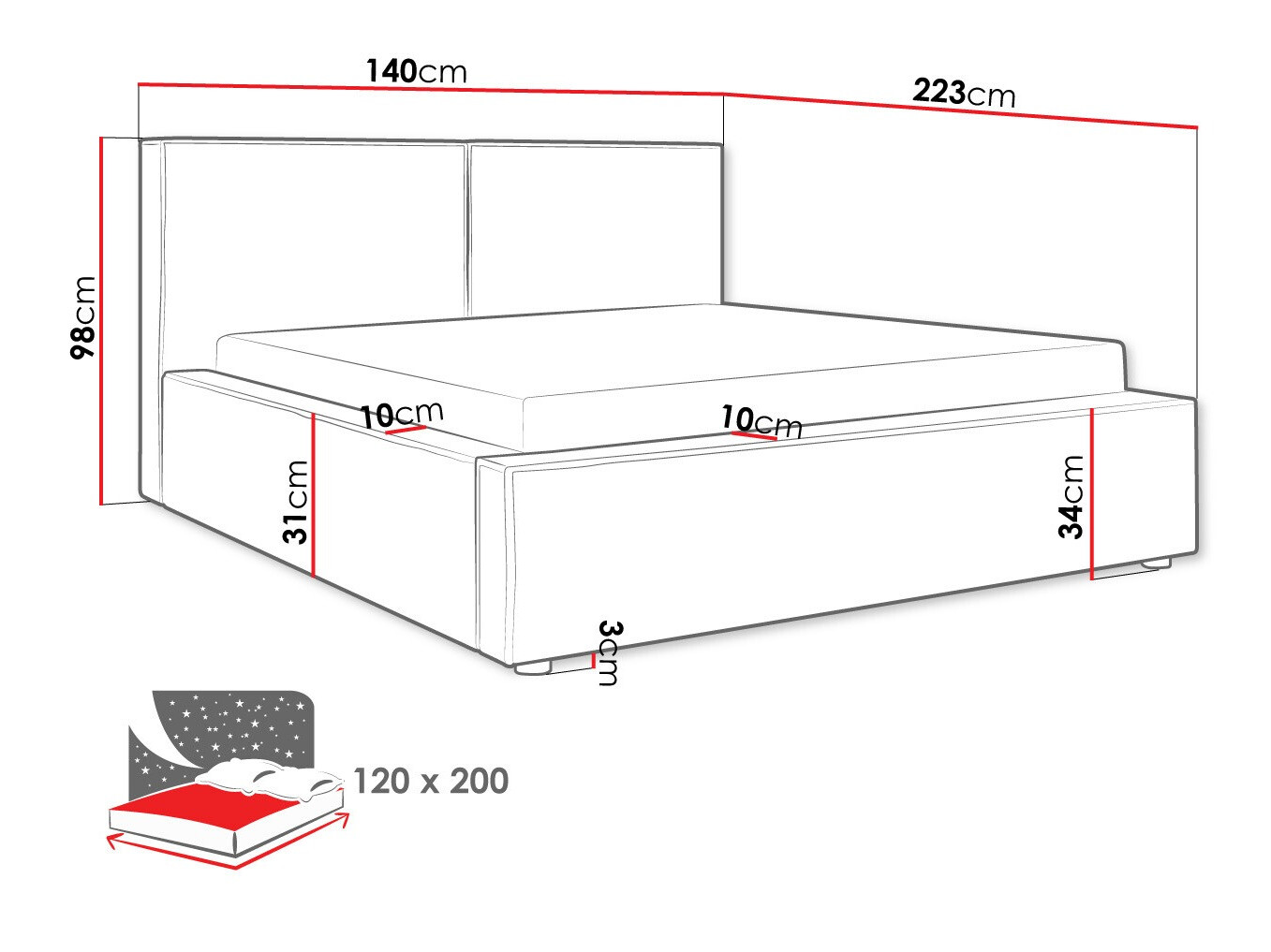 Cama TrendyNest 117 (Manila 18)