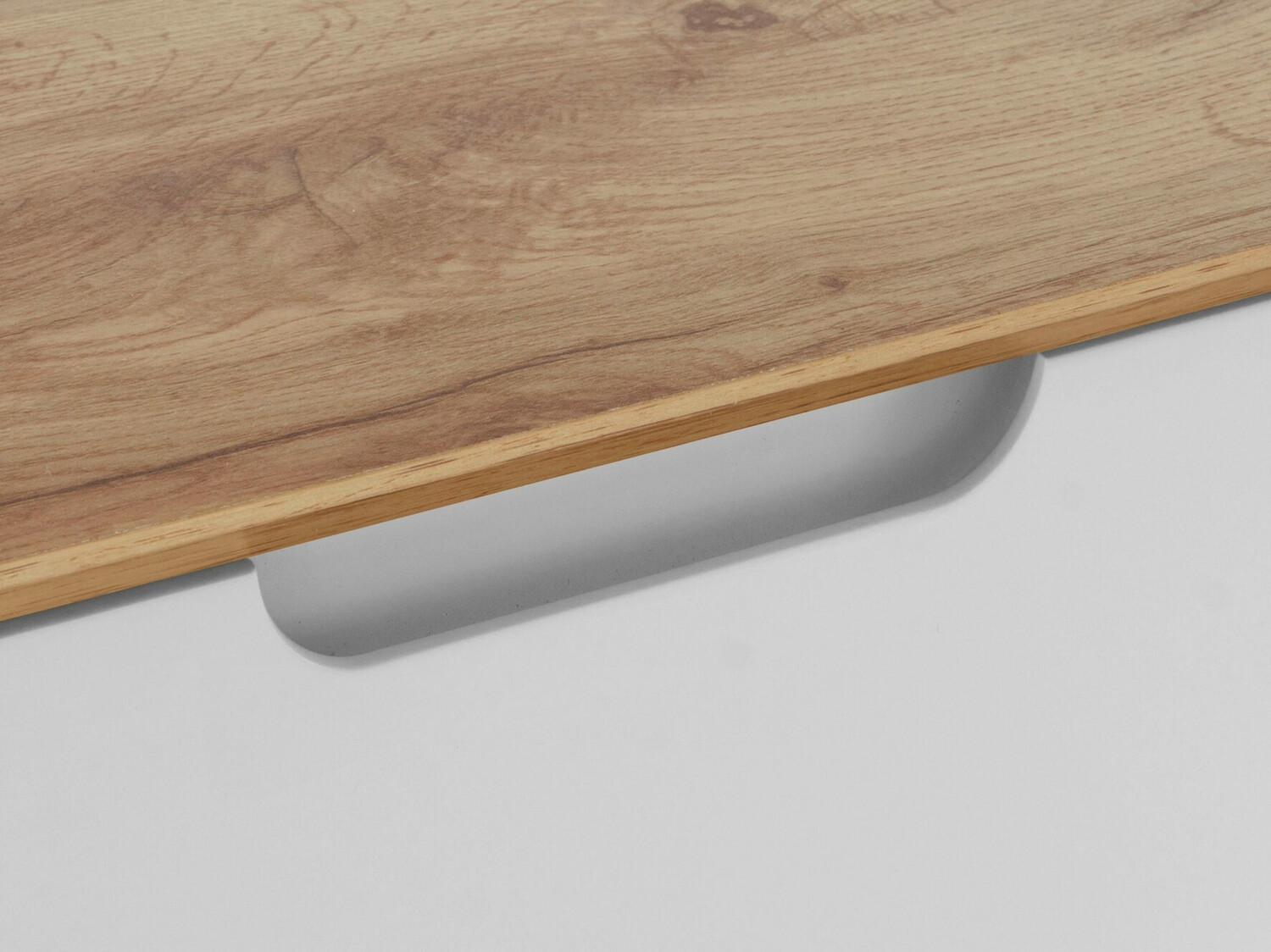 Mueble TV Dorvou 102 (Blanco + Roble)