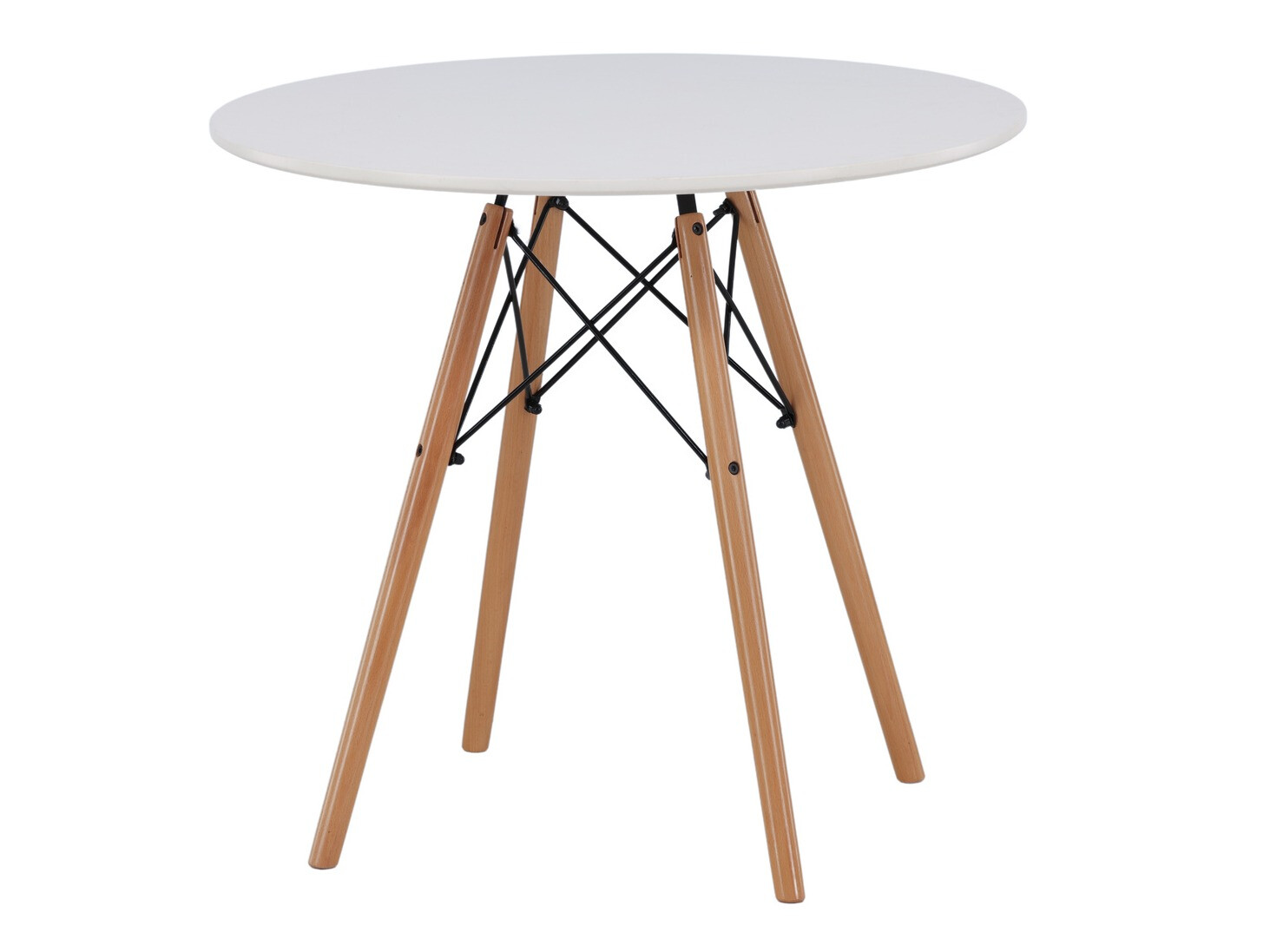 Conjunto de comedor Dallas 4245 (Blanco + Negro)