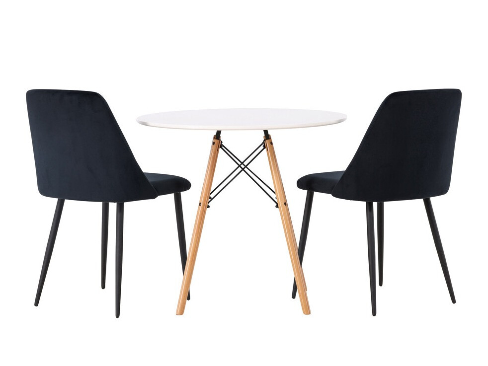 Conjunto de comedor Dallas 4245 (Negro)