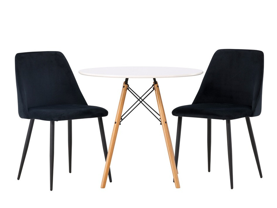 Conjunto de mesas y sillas para comedor Dallas 4245 (Negro)