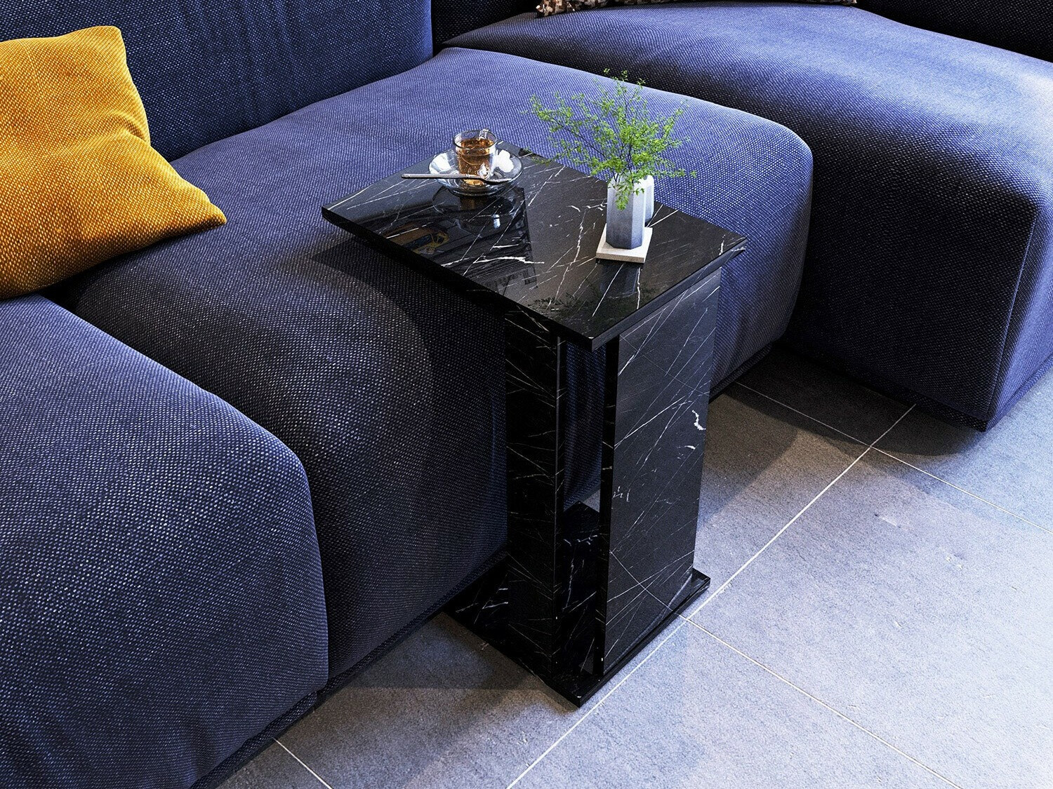 Mesa auxiliar Kailua 1356 (Mármol negro)