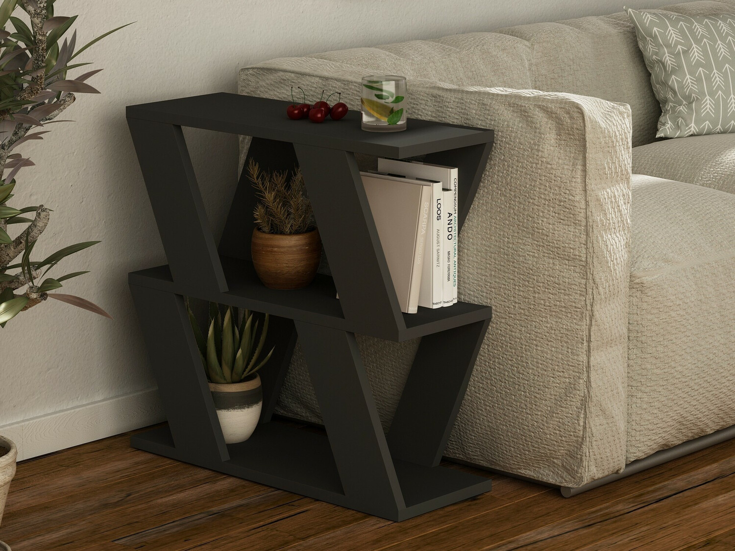 Mesa auxiliar Kailua 1377 (Antracita)