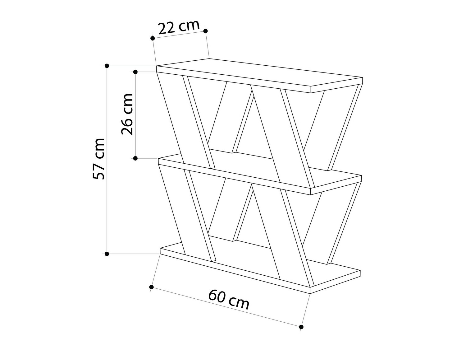 Mesa auxiliar Kailua 1377 (Blanco)