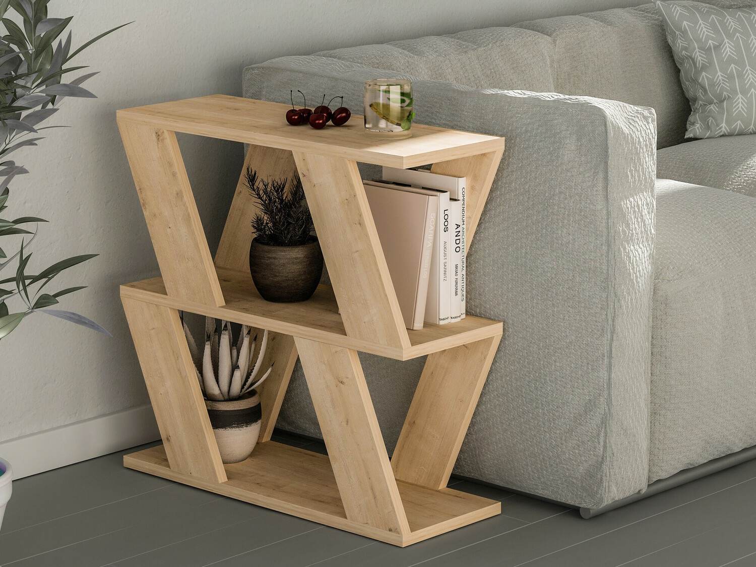 Mesa auxiliar Kailua 1377 (Roble)