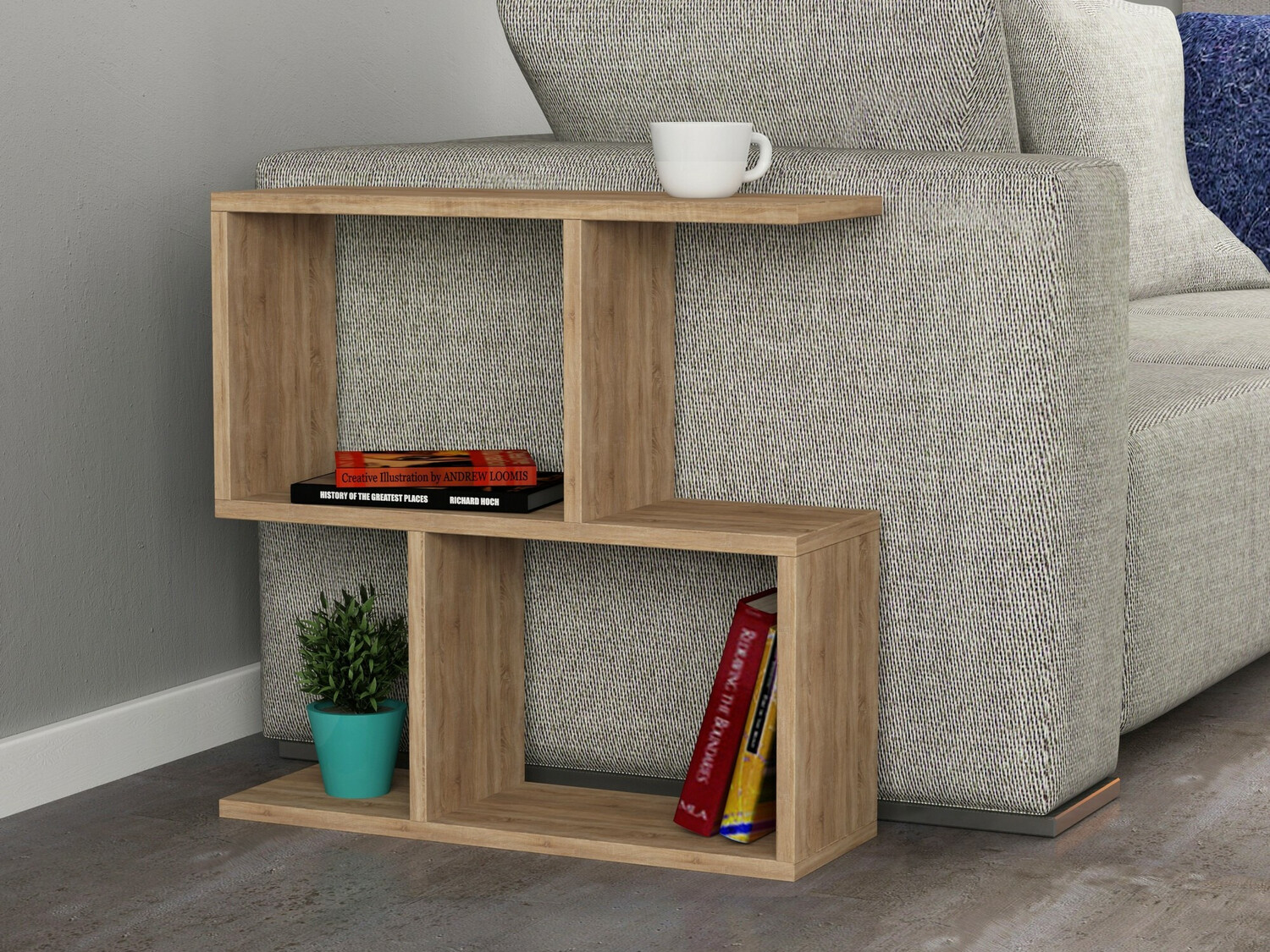 Mesa auxiliar Kailua 1378 (Roble)